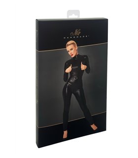 Powerwetlook Catsuit mit rückseitigem Reißverschluss | Noir Handmade
