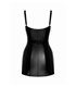 Wetlook Minikleid mit Reißverschluss und verstellbaren Trägern | Noir Handmade