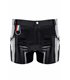 Lack-Shorts mit Taschen und Metallring | Regnes Fetish Planet