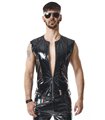 PVC Herren Weste mit vertikalen Nähten und Zipper | Regnes Fetish Planet PVC Herren Weste mit vertikalen Nähten und Zipper | Regnes Fetish Planet