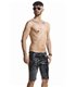Herren Lack-Shorts mit Regenbogen-Akzent und Taschen | Regnes Fetish Planet