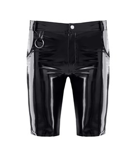 Herren PVC Shorts mit Metallring und Gürtelschlaufen | Regnes Fetish Planet Herren PVC Shorts mit Metallring und Gürtelschlaufen | Regnes Fetish Planet