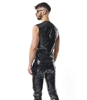 Herren Weste mit Reißverschluss und vertikalen Nähten | Regnes Fetish Planet Herren Weste mit Reißverschluss und vertikalen Nähten | Regnes Fetish Planet