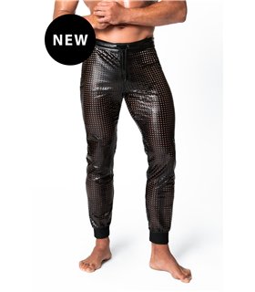 Perforierte Herren-Hose mit Elasthan-Anteil und Polymerbeschichtung | Noir Handmade Men