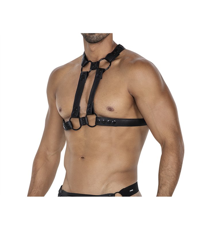 Männer Harness mit verstellbaren Druckknöpfen | CUT4MEN