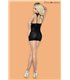 Elegante Chemise mit verstellbaren Trägern und T-String | Provocative