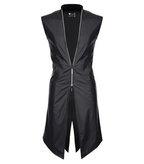 Herren Wetlook Frack Weste Slim-Fit mit Dreieckelementen | Regnes Fetish Planet Herren Wetlook Frack Weste Slim-Fit mit Dreieckelementen | Regnes Fetish Planet
