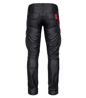 Cargohose mit 6 Taschen Wetlook-Material Herren Schnitt | Regnes Fetish Planet Cargohose mit 6 Taschen Wetlook-Material Herren Schnitt | Regnes Fetish Planet
