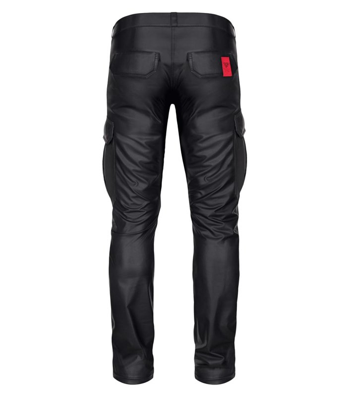 Cargohose mit 6 Taschen Wetlook-Material Herren Schnitt | Regnes Fetish Planet