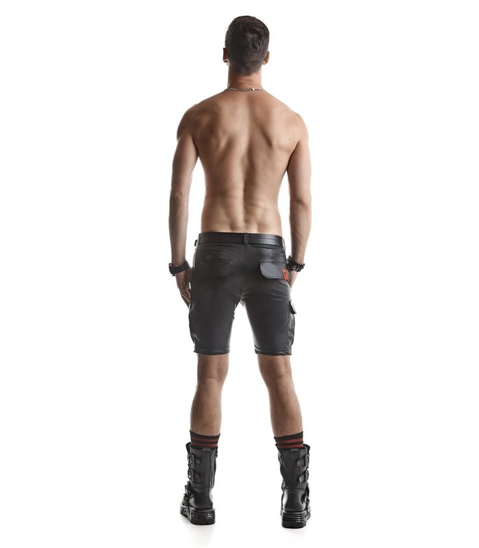 Cargo-Shorts mit 6 Taschen und Alcantara-Etikett | Regnes Fetish Planet