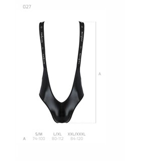 Herren-Body Ouvert mit Gummibändern und Wetlook-Detail | Passion Menswear Herren-Body Ouvert mit Gummibändern und Wetlook-Detail | Passion Menswear