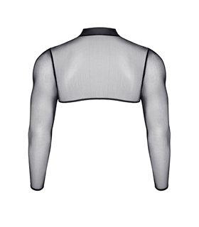 Transparentes Crop-Top aus Tüll mit offener Rückenpartie | Regnes Fetish Planet Transparentes Crop-Top aus Tüll mit offener Rückenpartie | Regnes Fetish Planet
