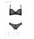 Transparentes Netz-Dessous-Set mit Bügel-BH und Slip | Passion