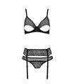 Erotisches Netz-Dessous Set mit Strumpfhalter und Bügel-BH | Passion Erotisches Netz-Dessous Set mit Strumpfhalter und Bügel-BH | Passion