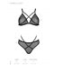 Transparentes Netz-Dessous-Set mit Hakenverschluss | Passion