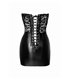 Powerwetlook Corsagen-Kleid mit Spitzendetails und Schnürung | Noir Handmade