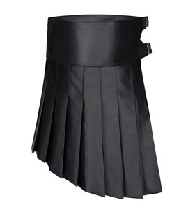 Herren Asymmetrischer Rock mit vertikalen Falten und Gürteldetails | Regnes Fetish Planet Herren Asymmetrischer Rock mit vertikalen Falten und Gürteldetails | Regnes Fetish Planet