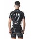 Military Hemd aus Lack-Optik mit LGBTQ+ Details | Regnes Fetish Planet