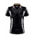 PVC Poloshirt mit Regenbogenfahne und Metallring | Regnes Fetish Planet