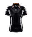 PVC Poloshirt mit Regenbogenfahne und Metallring | Regnes Fetish Planet PVC Poloshirt mit Regenbogenfahne und Metallring | Regnes Fetish Planet