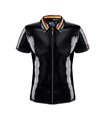 Herren Poloshirt mit Regenbogen-Kragen und Reißverschluss | Regnes Fetish Planet Herren Poloshirt mit Regenbogen-Kragen und Reißverschluss | Regnes Fetish Planet