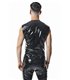 PVC Herren Weste mit vertikalen Nähten und Zipper | Regnes Fetish Planet