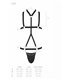 Harness-Set mit Gummibändern und Metallelementen | Passion Menswear