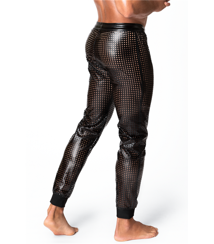 Perforierte Herren-Hose mit Elasthan-Anteil und Polymerbeschichtung | Noir Handmade Men