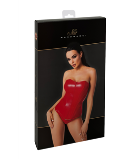 Trägerloses Corsagen-Top mit Reißverschluss | Noir Handmade