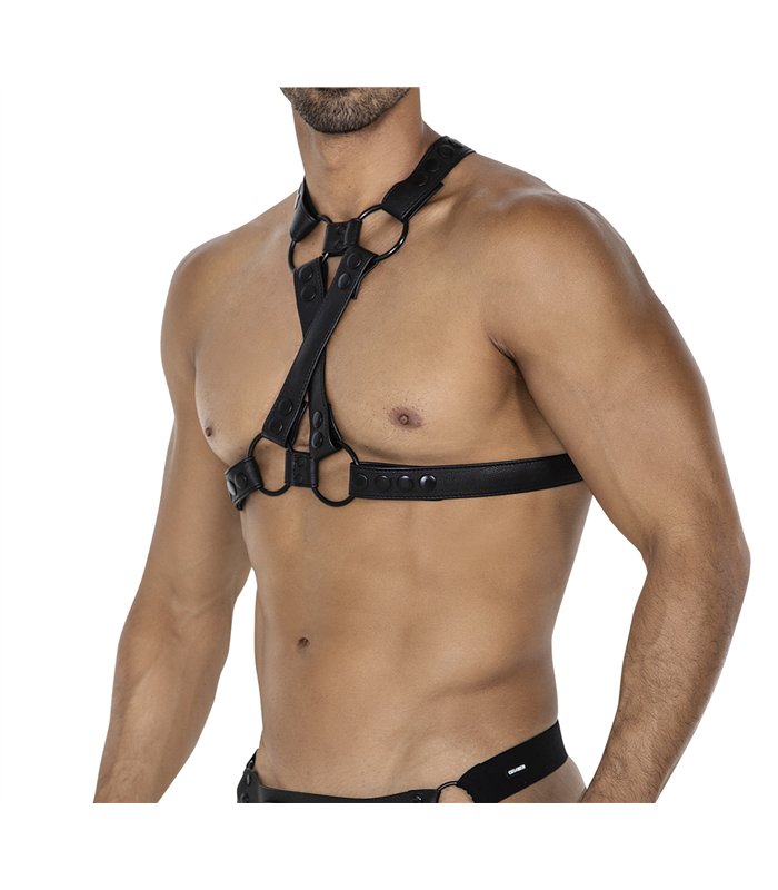 Männer Harness mit verstellbaren Druckknöpfen | CUT4MEN