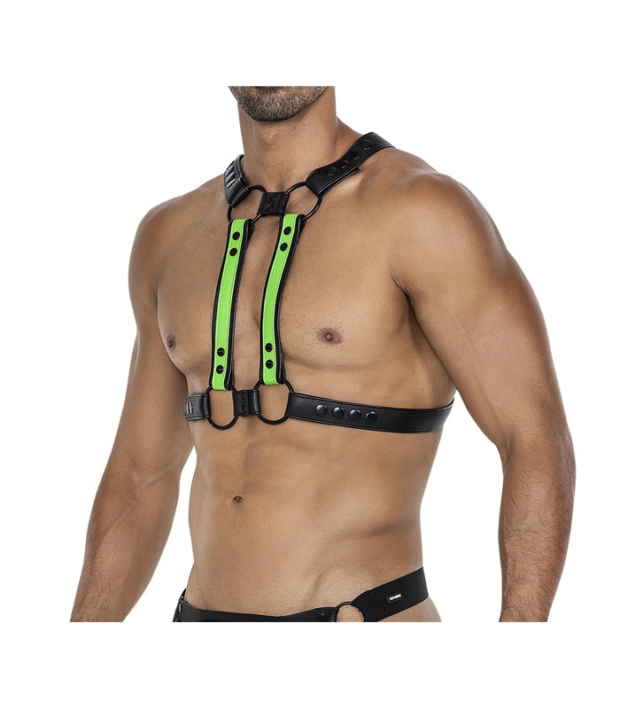 Herren Harness Körpergurt mit verstellbaren Druckknöpfen | CUT4MEN