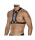 Herren Harness Kunstleder Riemen verstellbar mit Metallringen | CUT4MEN