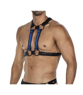 Herren Harness Kunstleder Riemen verstellbar mit Metallringen | CUT4MEN Herren Harness Kunstleder Riemen verstellbar mit Metallringen | CUT4MEN