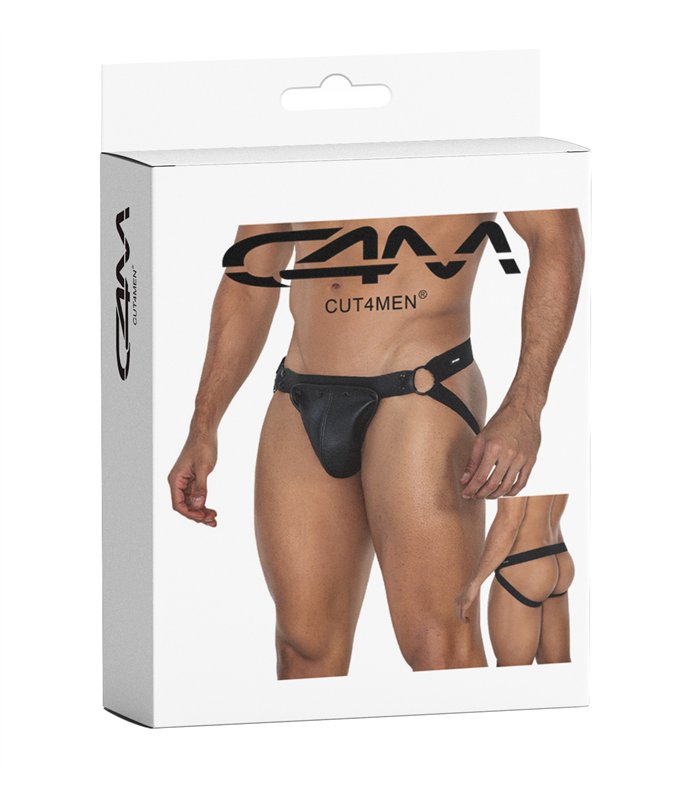 Männer Jock Snap mit Metallringen und abnehmbarem Suspensorium | CUT4MEN