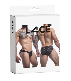 Spitzen-Herren-Slip mit integriertem Suspensorium | CUT4MEN Spitzen-Herren-Slip mit integriertem Suspensorium | CUT4MEN