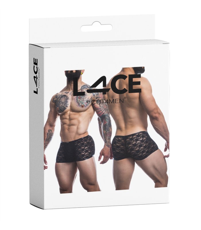 Herren Boxershorts mit Spitze und Suspensorium | CUT4MEN