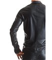 Extravagante Mesh-Jacke mit Wetlook-Elementen und vertikalen Linien | Regnes Fetish Planet Extravagante Mesh-Jacke mit Wetlook-Elementen und vertikalen Linien | Regnes Fetish Planet