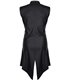 Herren Wetlook Frack Weste Slim-Fit mit Dreieckelementen | Regnes Fetish Planet