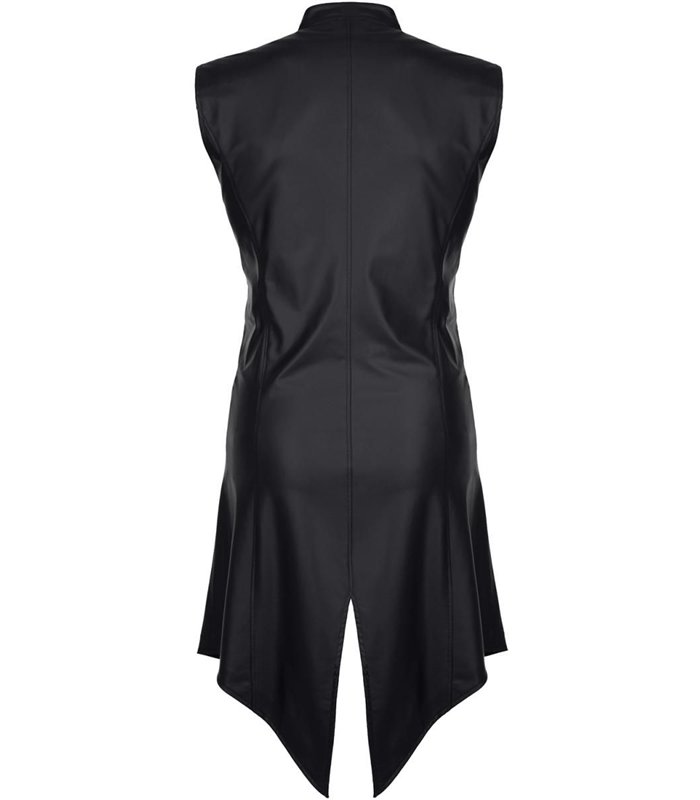 Herren Wetlook Frack Weste Slim-Fit mit Dreieckelementen | Regnes Fetish Planet