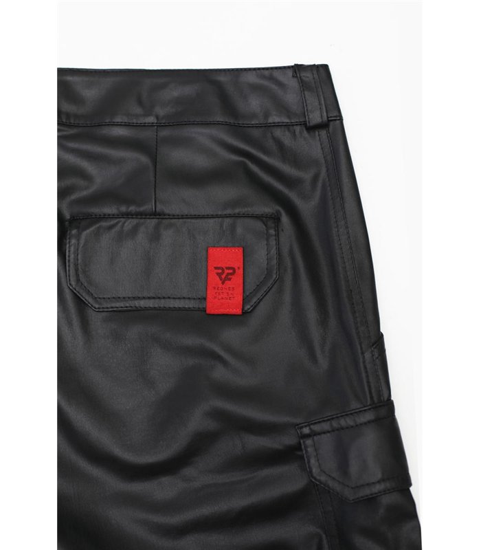 Cargohose mit 6 Taschen Wetlook-Material Herren Schnitt | Regnes Fetish Planet