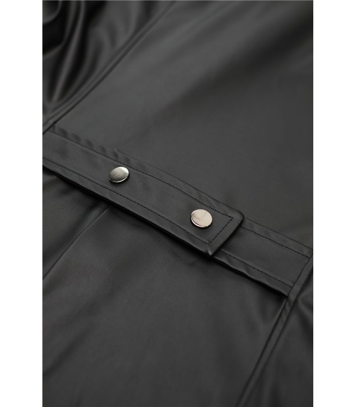 Herren Kunstleder Mantel mit Revers und Taillenbetonung | Regnes Fetish Planet
