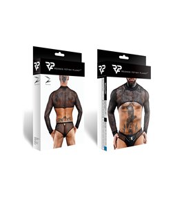 Transparentes Crop-Top aus Tüll mit offener Rückenpartie | Regnes Fetish Planet Transparentes Crop-Top aus Tüll mit offener Rückenpartie | Regnes Fetish Planet