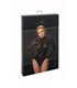 Transparenter Netz-Body mit Reißverschluss und Metallringen | Noir Handmade