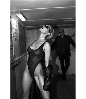 String-Body mit feinmaschiger Netzstruktur und eleganter Passform | Noir Handmade