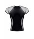 PVC Mesh T-Shirt mit Regenbogen-Patch für Herren | Regnes Fetish Planet