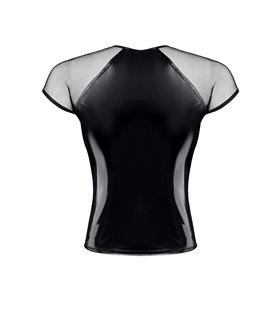 PVC Mesh T-Shirt mit Regenbogen-Patch für Herren | Regnes Fetish Planet PVC Mesh T-Shirt mit Regenbogen-Patch für Herren | Regnes Fetish Planet