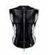 PVC Herren Weste mit vertikalen Nähten und Zipper | Regnes Fetish Planet