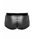 Perforierte Kunstleder-Shorts mit elegantem Strukturdesign | Noir Handmade Men