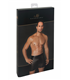 Perforierte Herren-Shorts mit Kunstleder-Akzenten und Reißverschluss | Noir Handmade Men