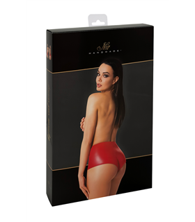 Wetlook High-Waist Shorts mit elastischem Schnitt | Noir Handmade